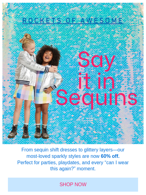 rocketsofawesome newsletter: All that glitters | 60% OFF