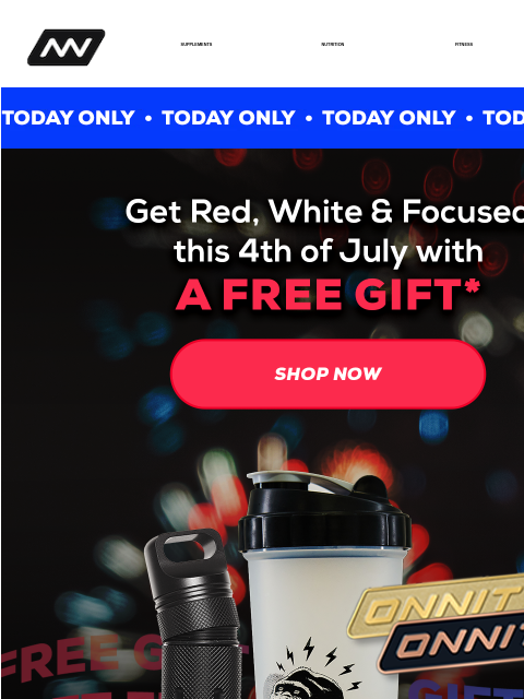 onnit newsletter:   Putting the FREE in freedom 🎆