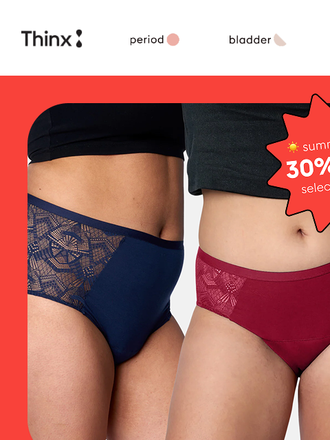shethinx newsletter: 💥 Celebrate with 30% off