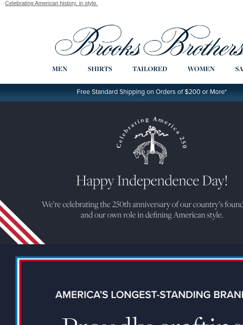 brooksbrothers newsletter: Happy Independence Day