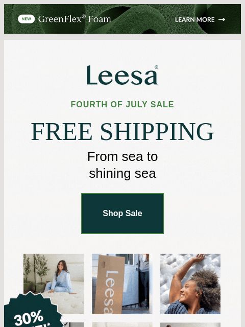 leesasleep newsletter: Welcome to the land of the free (shipping)