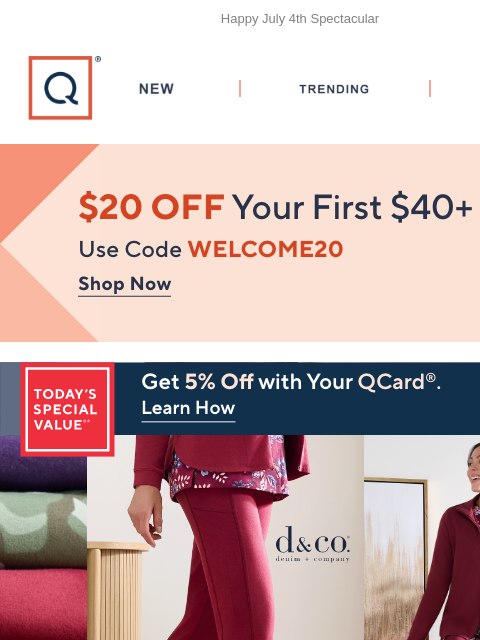 qvcemail newsletter: Denim & Co.® Does Effortless Right + Get $20 Off