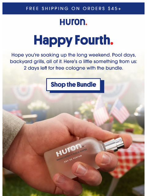 usehuron newsletter: Our founding four. Plus free cologne.