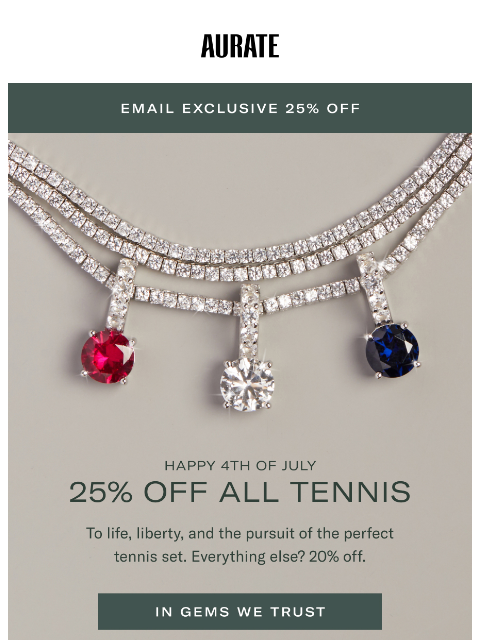 auratenewyork newsletter: HAPPY FOURTH OF JULY