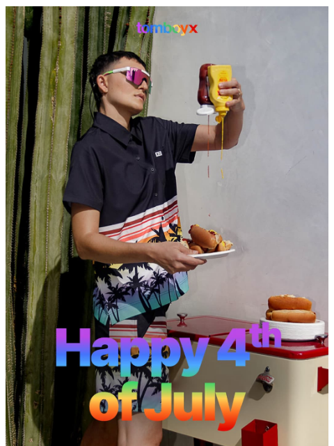 tomboyx newsletter: Happy 4th of July from tomboyx