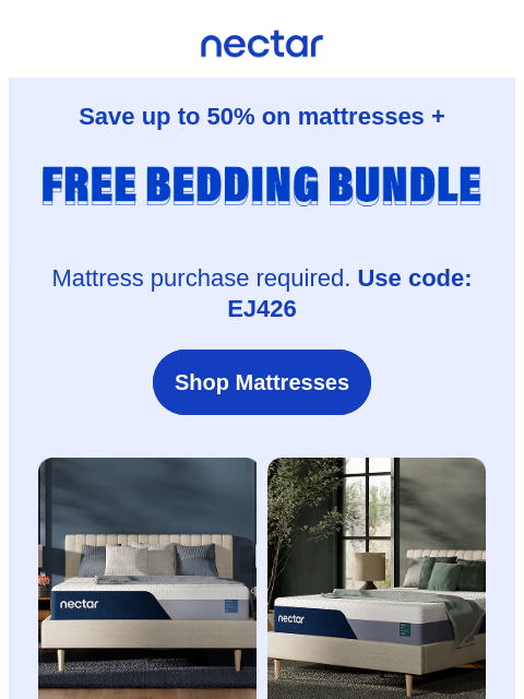 nectarsleep newsletter: Happy 4th! FREE Bedding Set ✅ Grill ✅ Fireworks ✅
