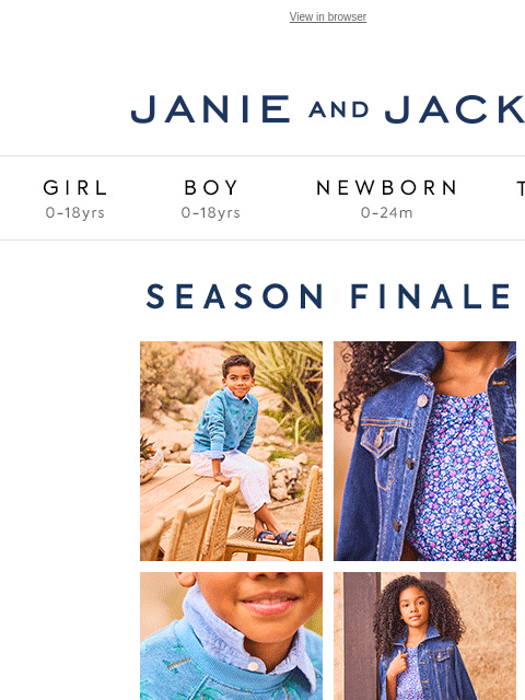 For an extra 15% off. View in browser Stores Janie and Jack Girl Boy Newborn Tween Janie and Jack Girl Boy Newborn Tween Girl Boy Newborn Girl Newborn Boy Accessories Sale Gift Services Refer A Friend