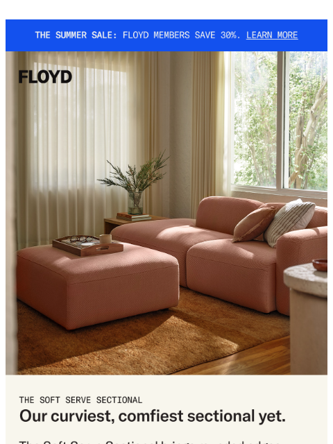 floydhome newsletter: A curvier, cozier new take on the modular sectiona...