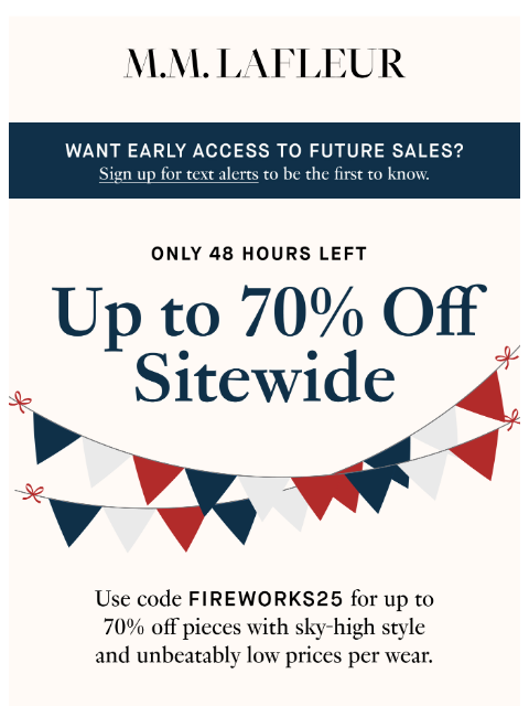 mmlafleur newsletter: UP TO 70% OFF: Travel Pieces that Pay off