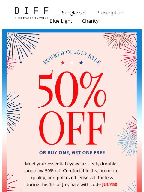 diffeyewear newsletter: Men’s Shades, 50% Off 🇺🇸