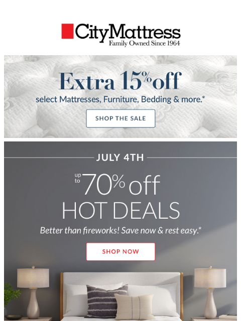 citymattress newsletter: 🔥 Up to 70% off Hot Deals!
