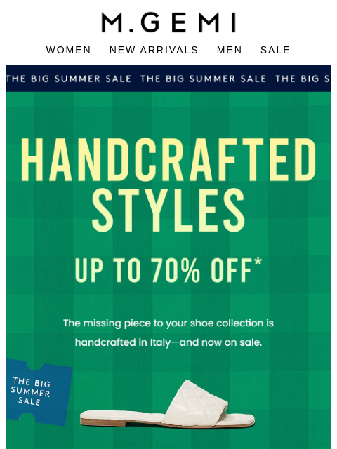mgemi newsletter: Up To 70% Off Sandals, Loafers, Heels & More