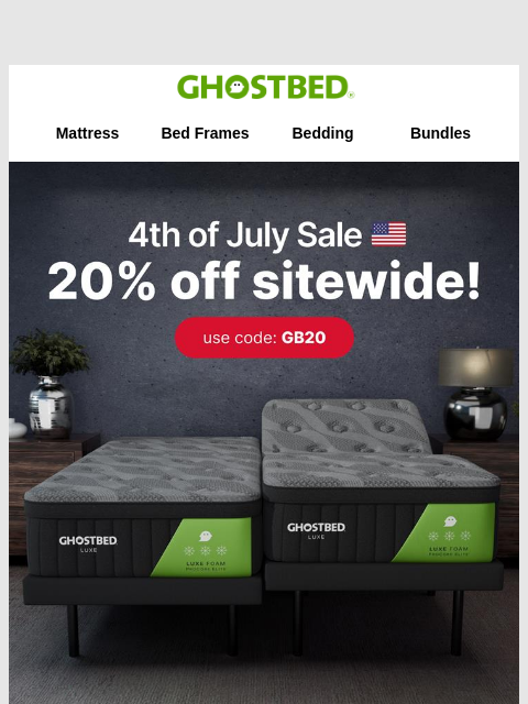 ghostbed newsletter: A few more fireworks for you 🇺🇸🇺🇸