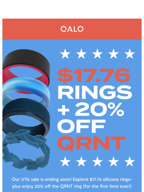 qalo newsletter: 1776 savings won’t last long!