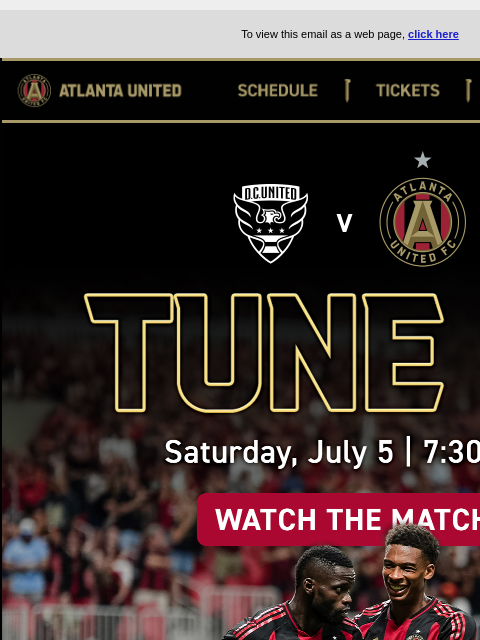atlutd newsletter: Watch TONIGHT📺 7:30pm