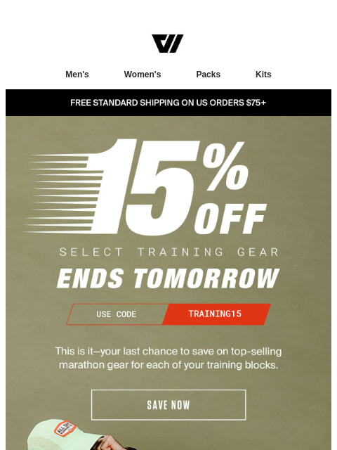 wolaco newsletter: FINAL HOURS | SAVE 15% ON TRAINING GEAR