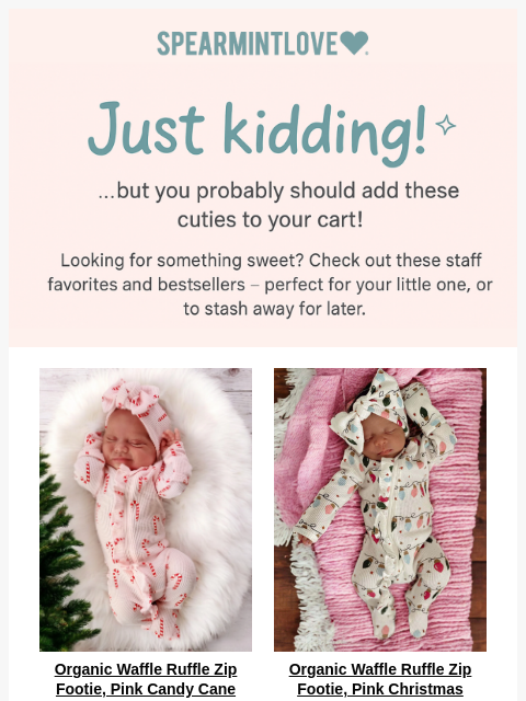 spearmintlove newsletter: 🛒 You forgot something in your cart…