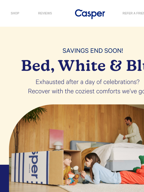 casper newsletter: Still recovering from the holiday?