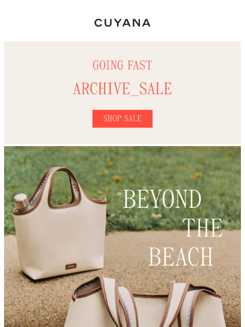 cuyana newsletter: The Canvas Totes That Go Everywhere