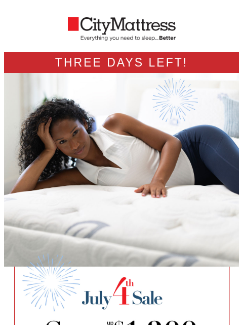 citymattress newsletter: Last weekend to save up to $1,000