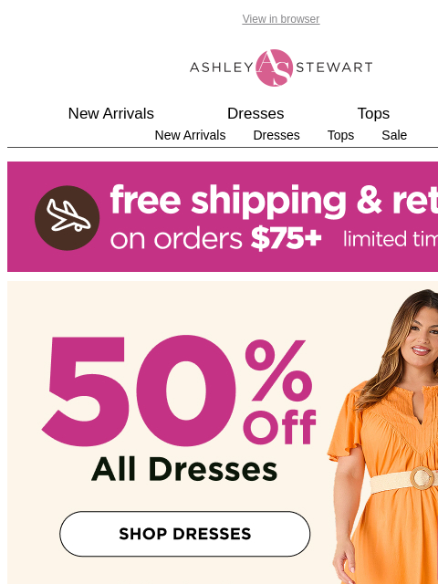 ashleystewart newsletter: We have to talk about these new DRESSES 😍