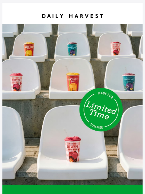 daily-harvest newsletter: Our star players are selling out fast!