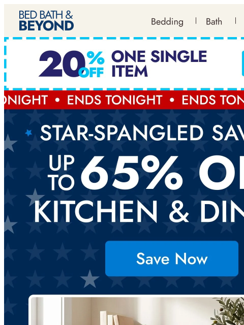 bedbathandbeyond newsletter: Serve up summer savings 🍽️