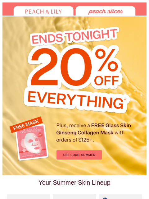 peachandlily newsletter: There's only a few hours left...