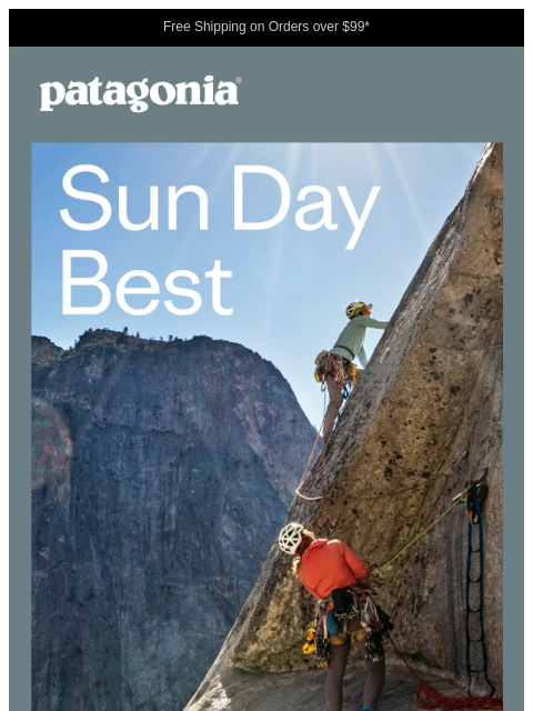 patagonia newsletter: Sun protection for your hottest days