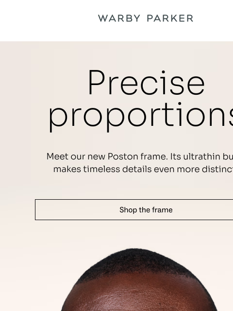 warbyparker newsletter: Presenting: Poston