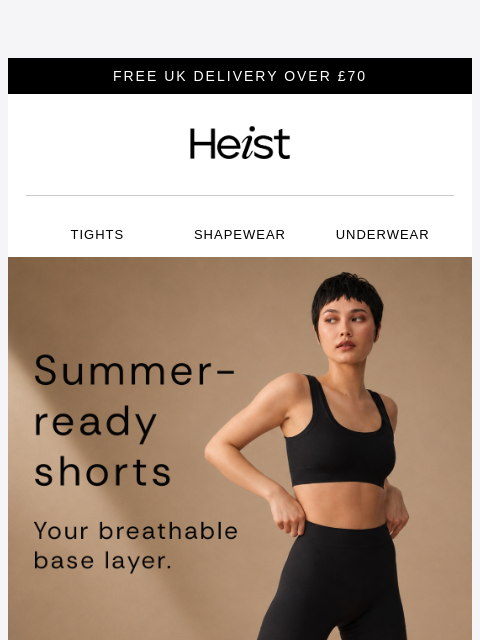 heist-studios newsletter: Your heatwave-ready base layer