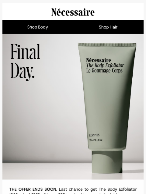 necessaire newsletter: Last Chance
