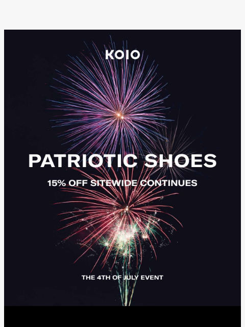 Koio's most patriotic shoes. ͏ ͏ ͏ ͏ ͏ ͏ ͏ ͏ ͏ ͏ ͏ ͏ ͏ ͏ ͏ ͏ ͏ ͏ ͏ ͏ ͏ ͏ ͏ ͏ ͏ ͏ ͏ ͏ ͏ ͏ ͏ ͏ ͏ ͏ ͏ ͏ ͏ ͏ ͏ ͏ ͏ ͏ ͏ ͏ ͏ ͏ ͏ ͏ ͏ ͏ ͏ ͏ ͏ ͏ ͏ ͏ ͏ ͏ ͏ ͏ ͏ ͏ ͏ ͏ ͏ ͏ ͏ ͏ ͏ ͏ ͏ ͏ ͏ ͏ ͏ ͏ ͏ ͏ ͏ ͏ ͏ ͏ ͏ ͏