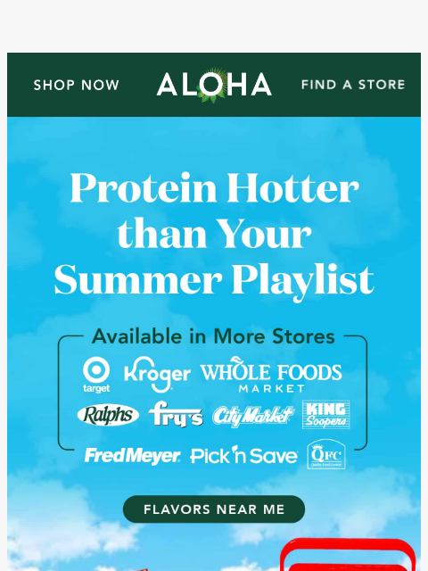 aloha newsletter: Grab your go-to in person 🛒