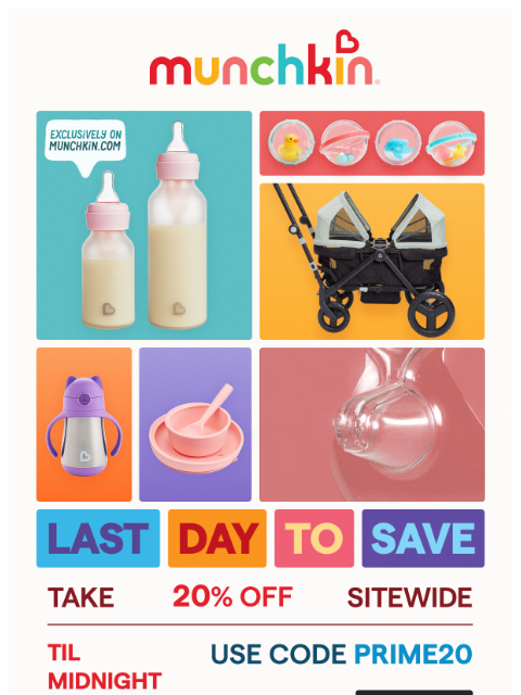munchkin newsletter: Last day to take 20% off sitewide!