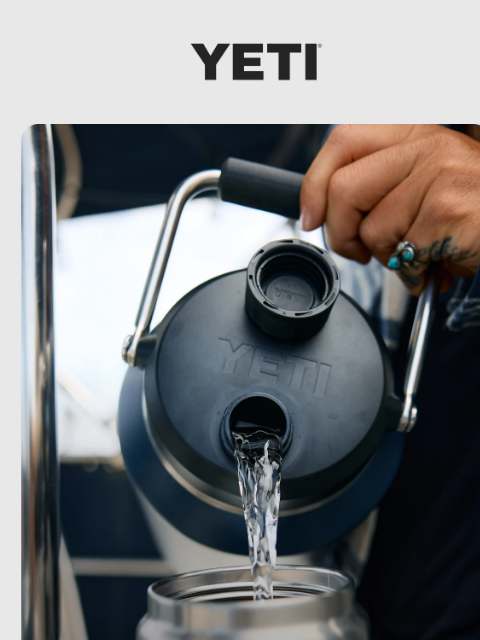 yeti newsletter: The New No-Glug Rambler® Jug Is Available Now
