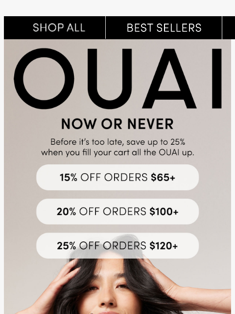 theouai newsletter: Final chance to save up to 25%