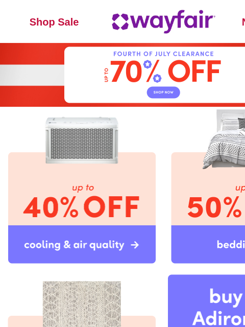 wayfair newsletter:  ❌ CLEARANCE ❌ FINAL HOURS ❌