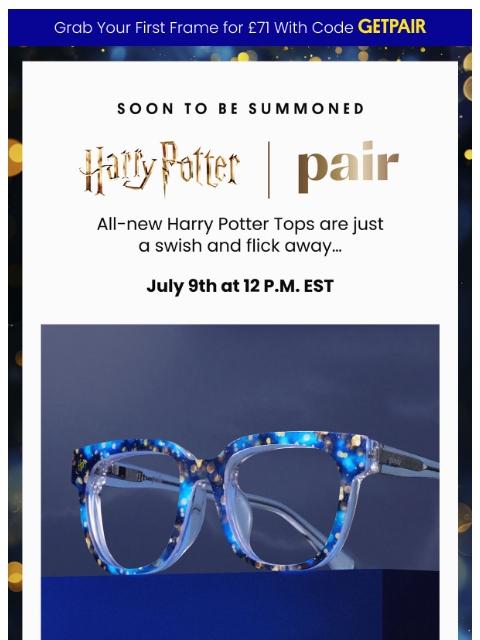 paireyewear newsletter: Hey Harry Potter Fans…