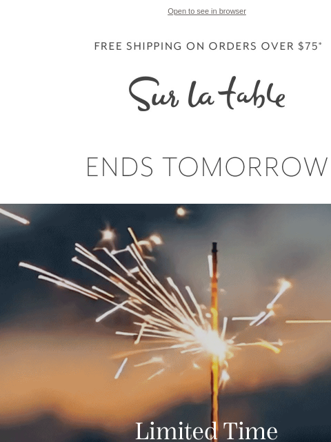 surlatable newsletter: 20% Off? Let’s Cook 🔥