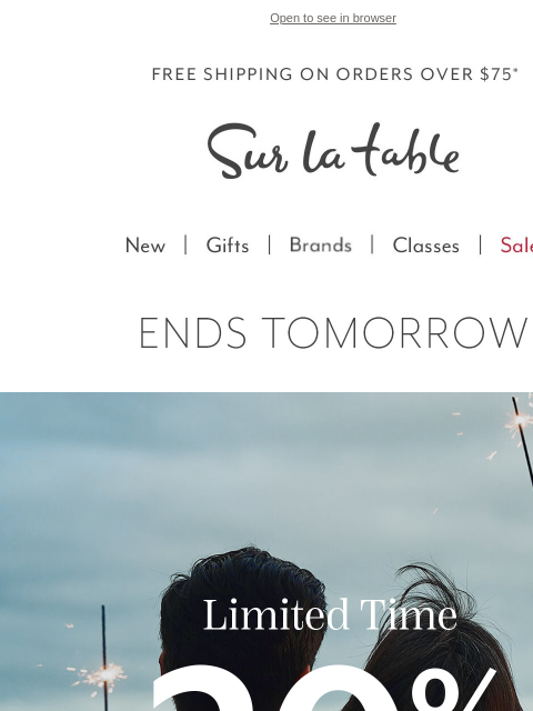 surlatable newsletter: Clock’s Ticking: 20% Off Top 5 Picks! 
