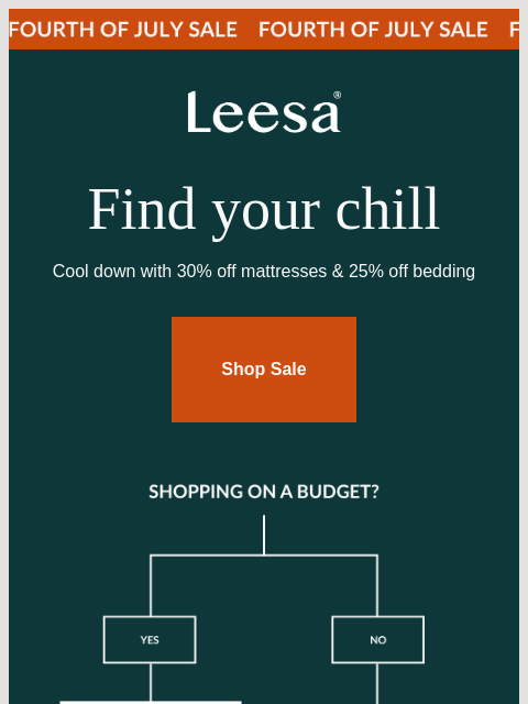 leesasleep newsletter: Find your Chill match – now 30% off