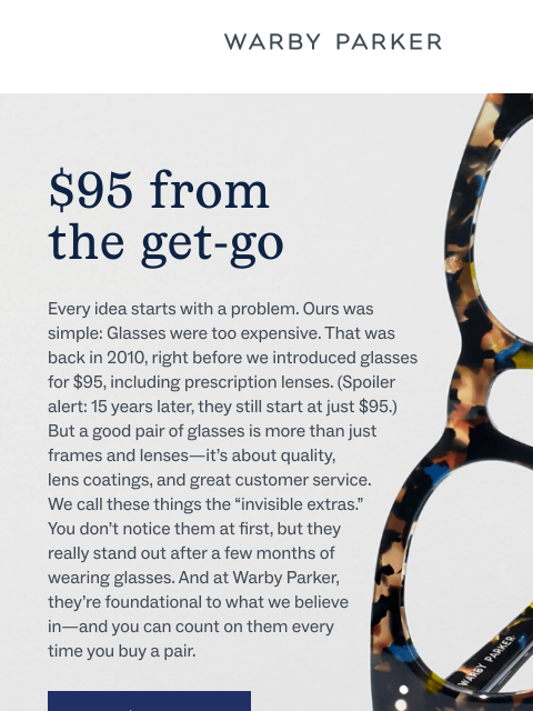 warbyparker newsletter: A look back in time
