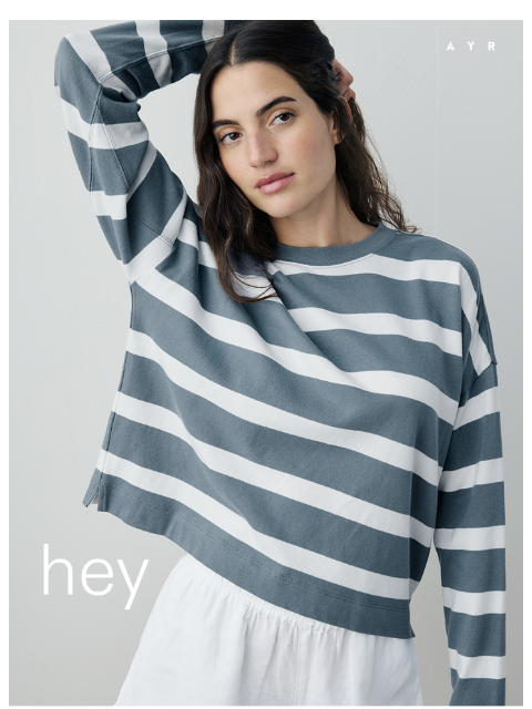 ayr newsletter: softest tee in the world
