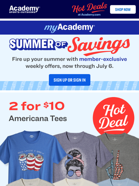 academy newsletter: D-E-A-L-S on Athletic Shoes, from $29.99