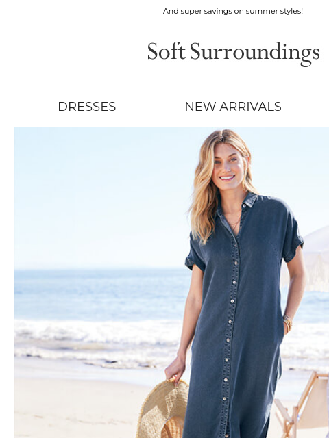 softsurroundings newsletter: Our Breeziest Bestseller.
