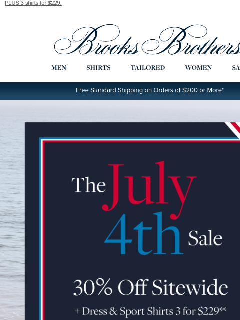 brooksbrothers newsletter: Ends tomorrow: 30% off sitewide