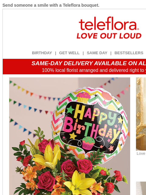 teleflora newsletter: Make Moments Magical 🥳 20% Off Now