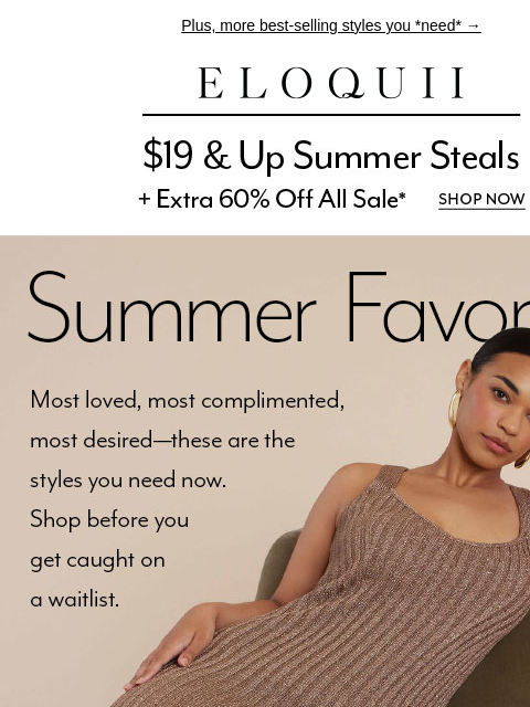 eloquii newsletter: "OMGGG this maxi dress is everything!"