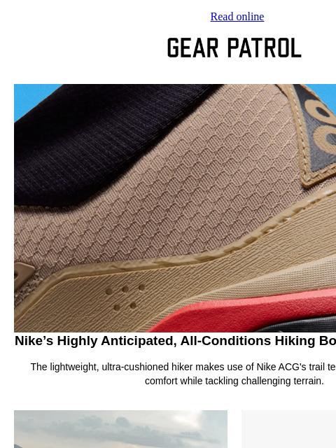 gearpatrol newsletter: Nike Drops New Details on Its Red-Hot Hiking Boot